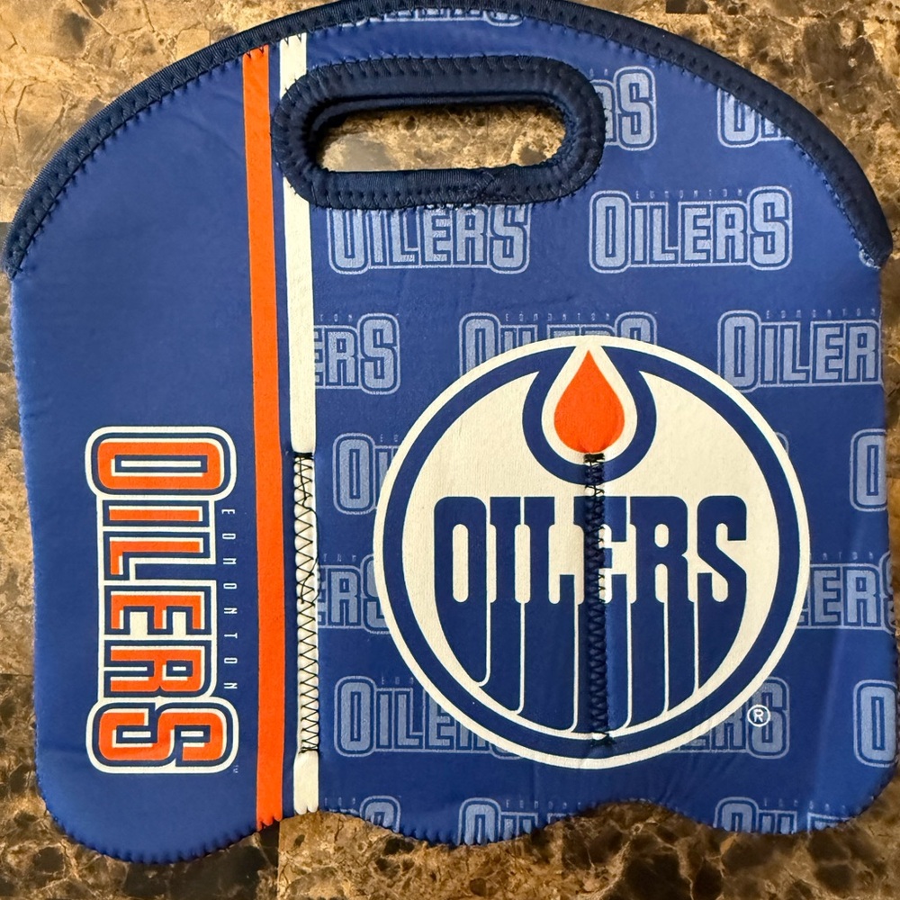 Edmonton Oilers Blue Bottle Tote Bag/Cooler
